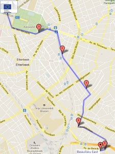 Suggested route - Schuman to Beaulieu East